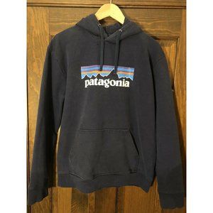 Men's Patagonia Blue Pull Over Hoodie Large